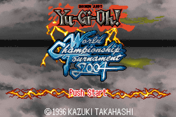 Yu Gi Oh World Championship 2004 Title Screen